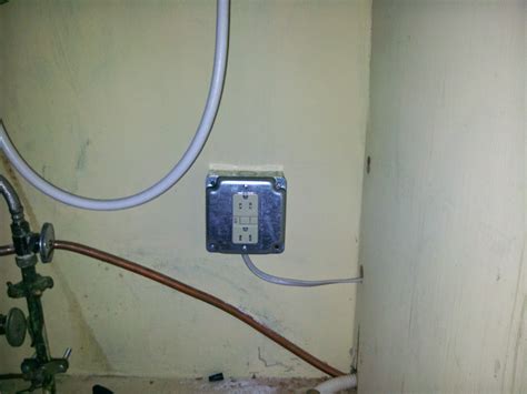 install junction box under sink|electrical outlet under sink cabinet.